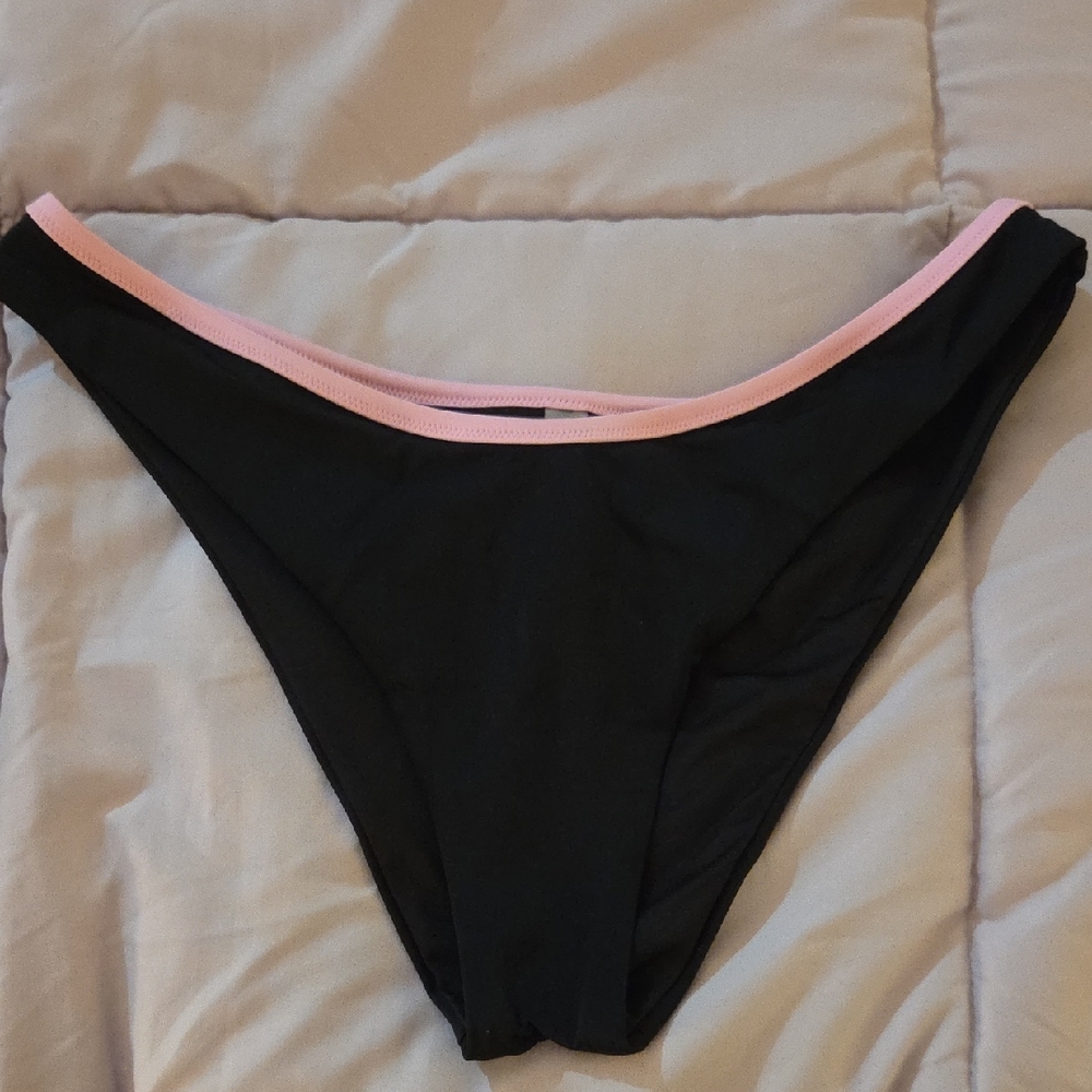 PINK Victoria's Secret Black and White Bikini Bottom